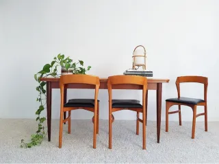 Mesa extensible Mid Century. Francia, 60s.
