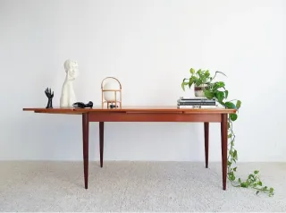 Mesa extensible Mid Century. Francia, 60s.