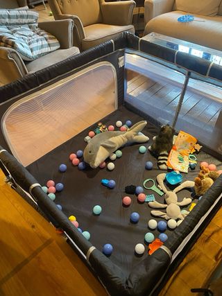 Parque de juegos bebé con Alfombra