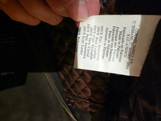 Chaqueta de cuero negra