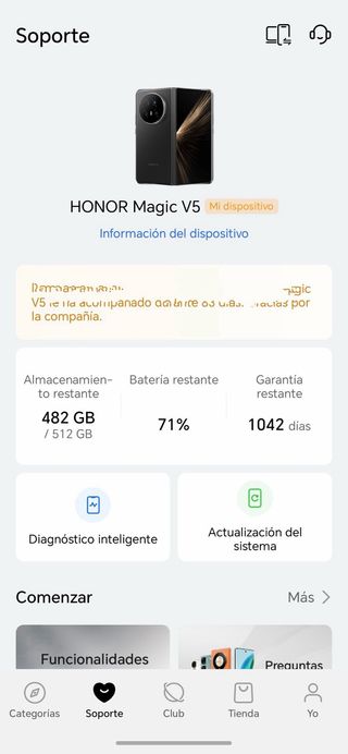 Honor Magic V5 512 GB | 12 ciclos de carga