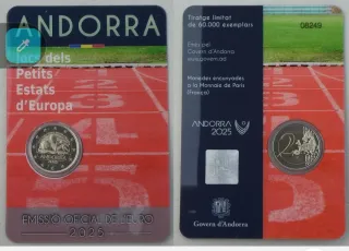Andorra 2025 Euro Moneda Conmemorativa