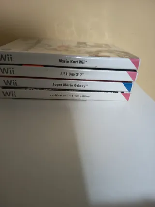 Pack 4 Juegos Wii: Mario Kart, Just Dance, Super M