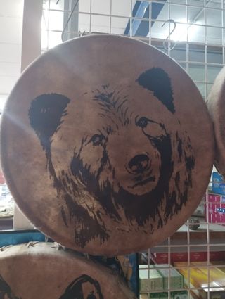 Tambor chamánico grabado a elegir.