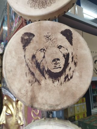 Tambor chamánico grabado a elegir.