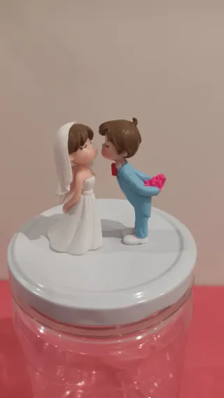 Figuritas Novios Boda con Bote