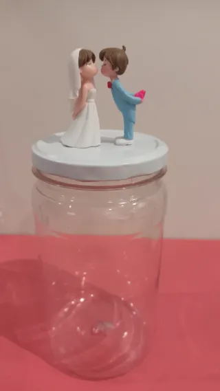 Figuritas Novios Boda con Bote