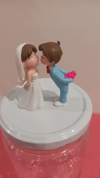 Figuritas Novios Boda con Bote