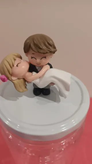 Figuritas Novios Boda con Bote