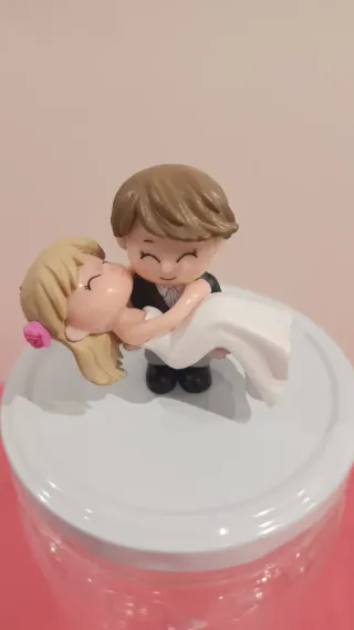 Figuritas Novios Boda con Bote