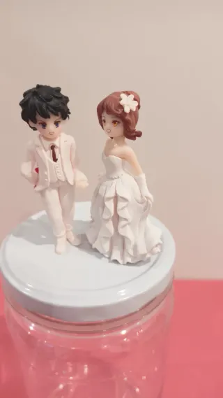 Figuritas Novios Boda con Bote
