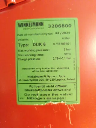 Vaso de compensación Junkers Cerapur