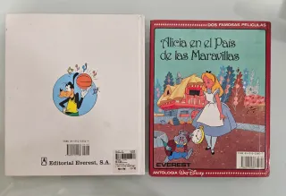 Lote de dos libros con tres cuentos de Disney