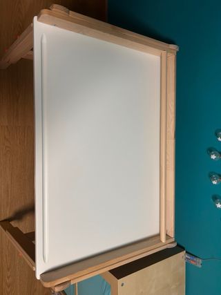 Escritorio Ikea Flisat Blanco Roble