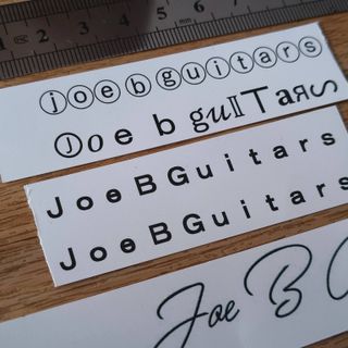 Decals Water slide Guitarra y Bajo