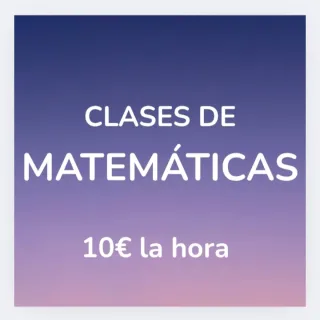 Clases particulares de MATEMÁTICAS