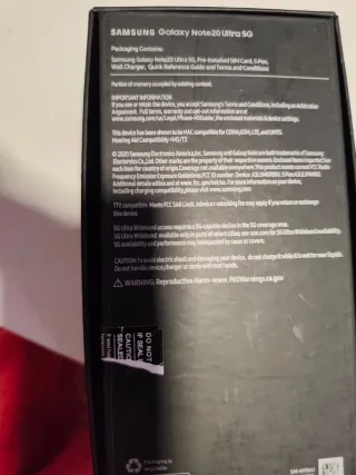 Samsung Galaxy note20 ultraNegro/Morado