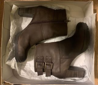 Botines Estefania Marco Marrones