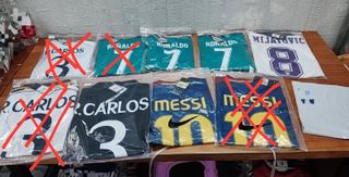 Camisetas de fútbol retro leyenda,R.Carlos,CR7,Mes