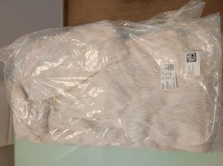 Abrigo pelo H&M beige/rosa