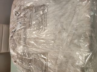 Abrigo pelo H&M beige/rosa