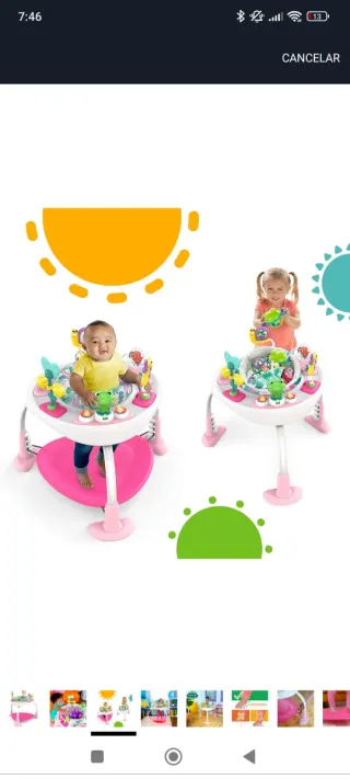 Saltador y trampolín para bebé