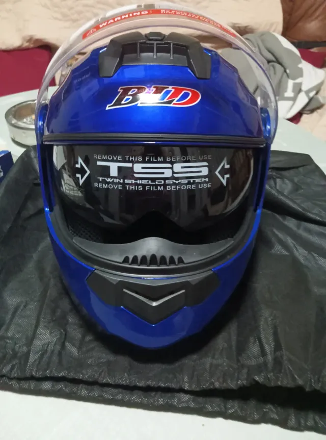 Casco integral azul BLD