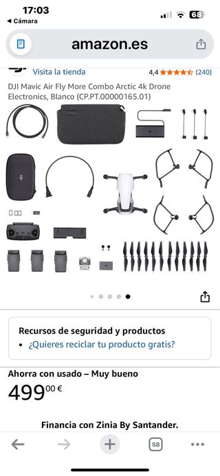 Dron DJI Mavic Air Combo