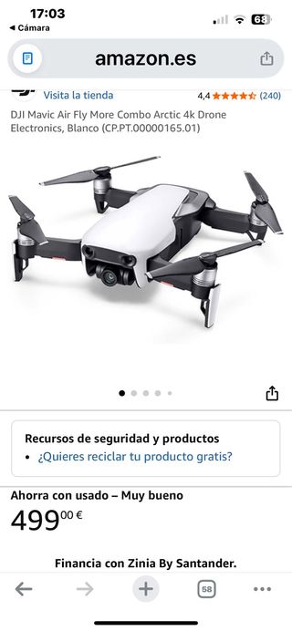 Dron DJI Mavic Air Combo