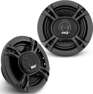 Pyle Par Altavoces Coaxiales Coche Negro