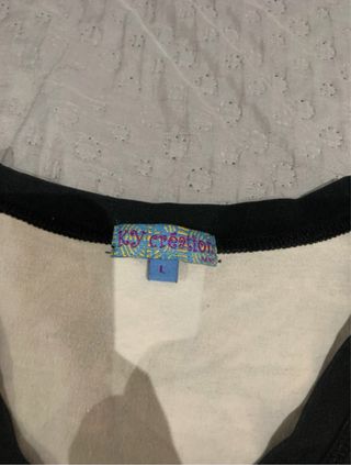 Camiseta vintage manga larga estampada