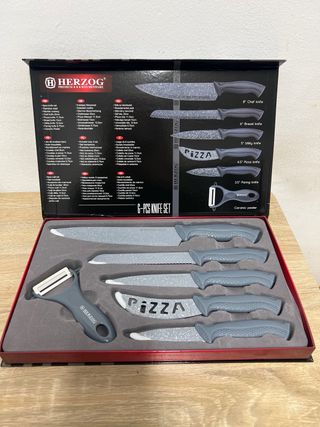 Set 6 Cuchillos Herzog Acero Inox