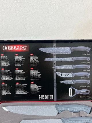 Set 6 Cuchillos Herzog Acero Inox