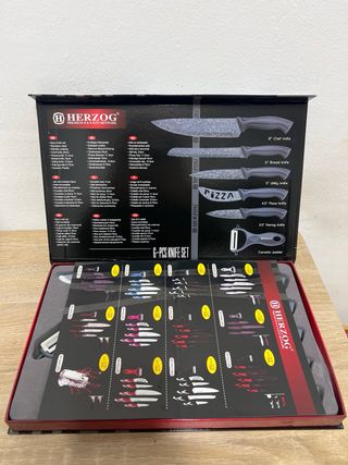 Set 6 Cuchillos Herzog Acero Inox