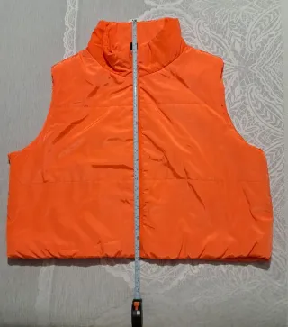 Chaleco acolchado naranja talla 3XL