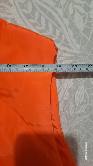 Chaleco acolchado naranja talla 3XL