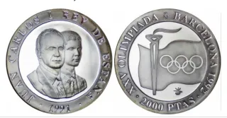 Moneda 2000 Ptas PROFF Olimpiadas Barcelona 1992