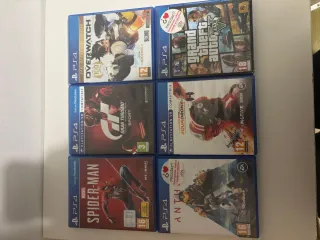 PS4 slim (PlayStation 4) + Mando Azul y Juegos