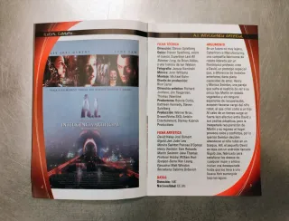 DVD Película A.I. Inteligencia Artificial. (L)