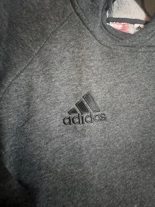 Felpa Adidas Grigia con Cappuccio