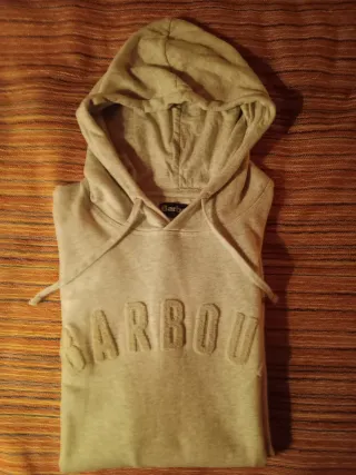 Sudadera Barbour Gris con Capucha