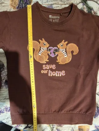 Felpa bambina Staccato con scoiattoli