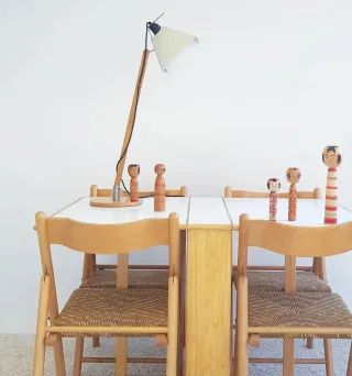 Mesa de formica y haya HABITAT vintage