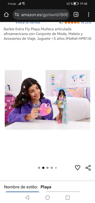 **NUEVO** Barbie Extra Fly Playa Muñeca EN SU CAJA