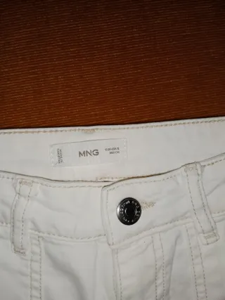 Pantalón Mango Beige Ancho