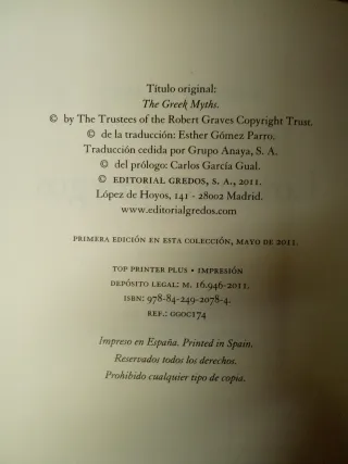 LOS MITOS GRIEGOS.