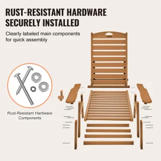 Sedia a Sdraio da Giardino Pieghevole Reclinabile