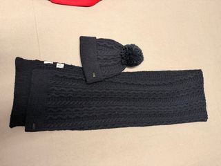 Gorro y bufanda lana Pepe Jeans mujer azul marino