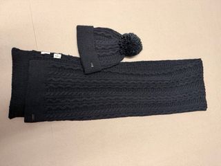 Gorro y bufanda lana Pepe Jeans mujer azul marino