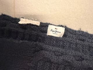 Gorro y bufanda lana Pepe Jeans mujer azul marino